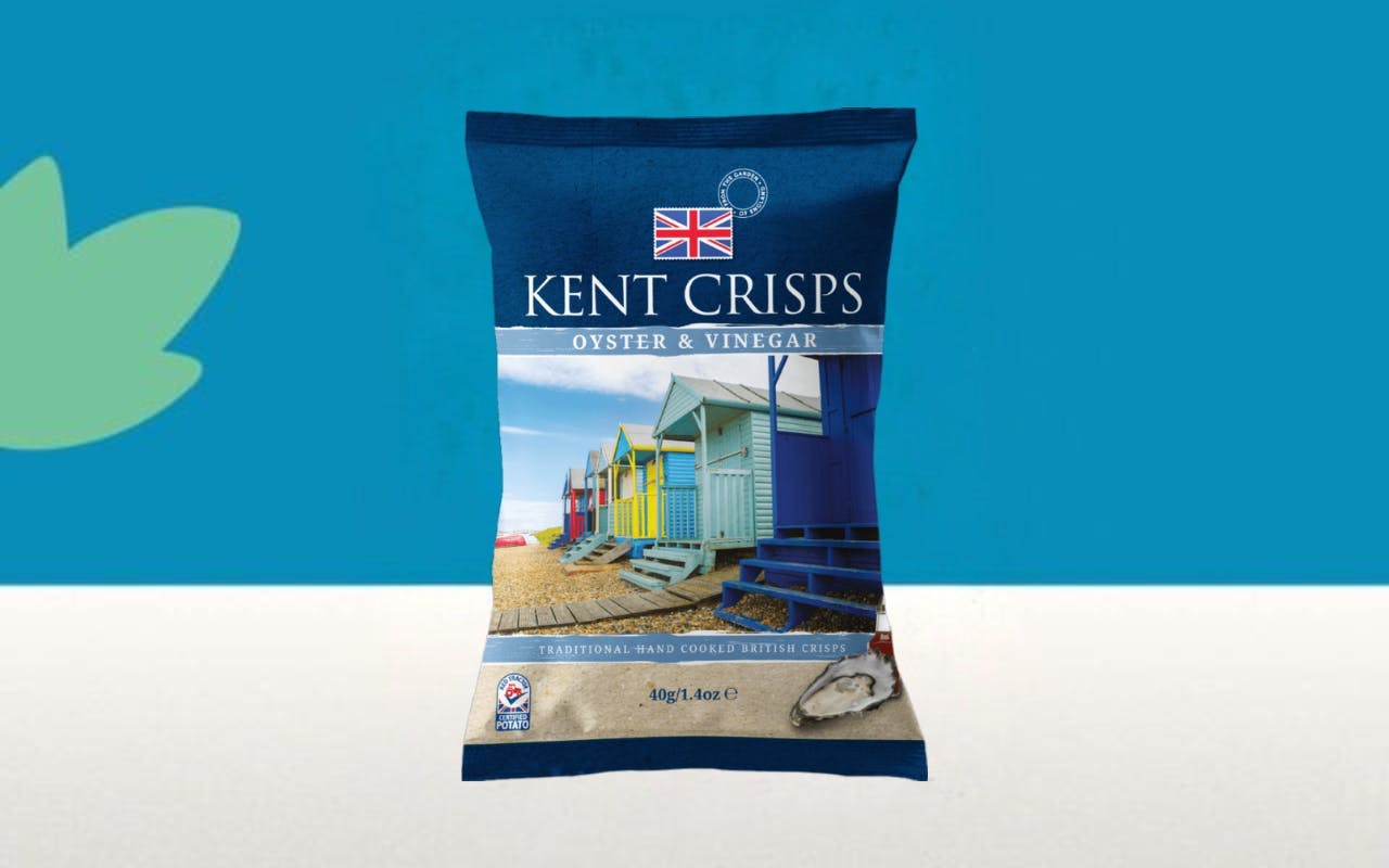 Kent Crisps Oyster & Vinegar Flavour