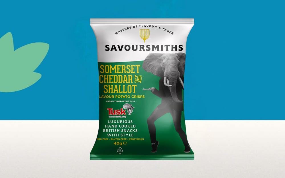 Savoursmiths Somerset Cheddar and Shallot Potato Crisps